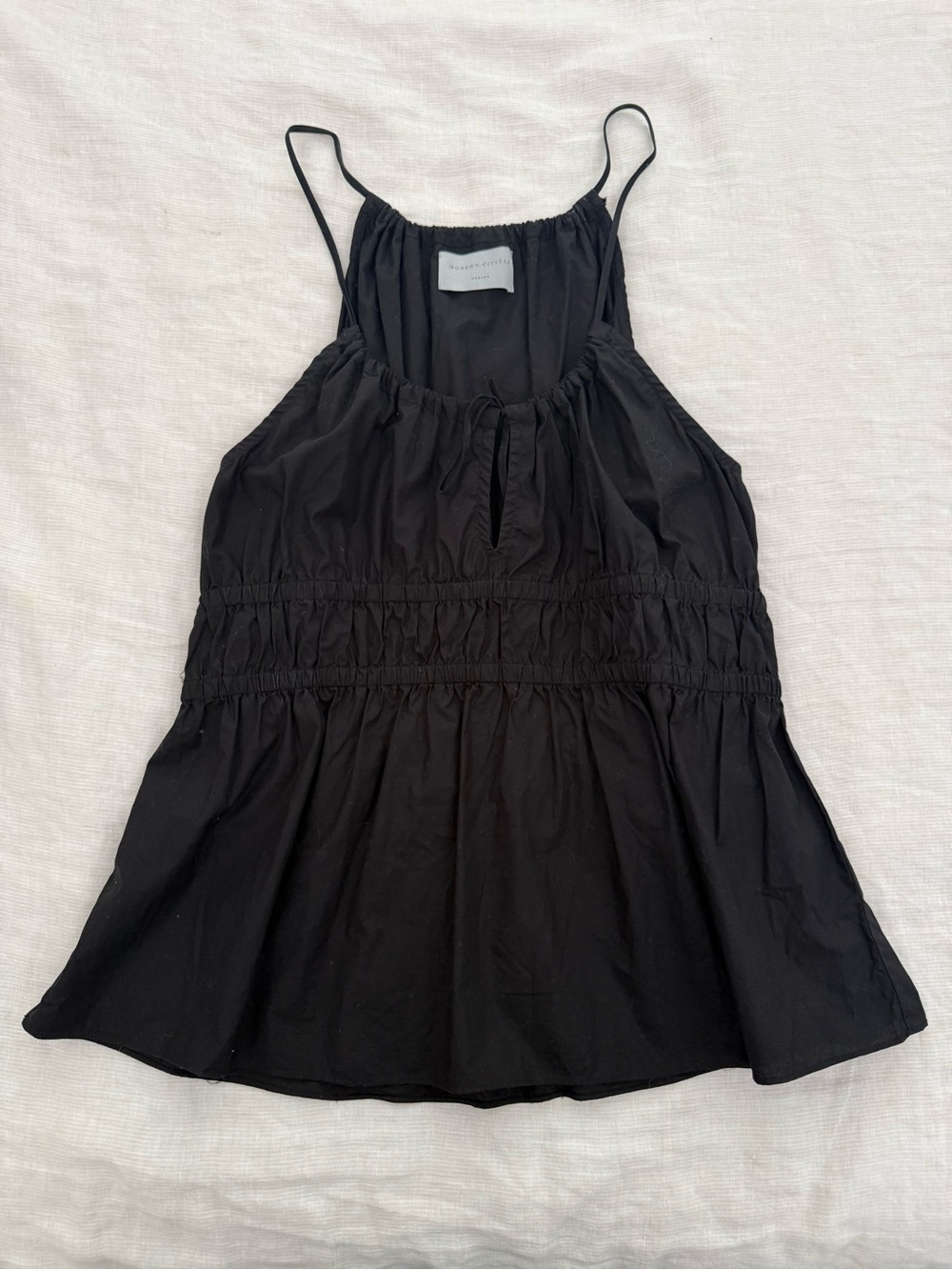 Modern Citizen Jamila Organic Cotton Ruched Cami - Picture 4 of 7